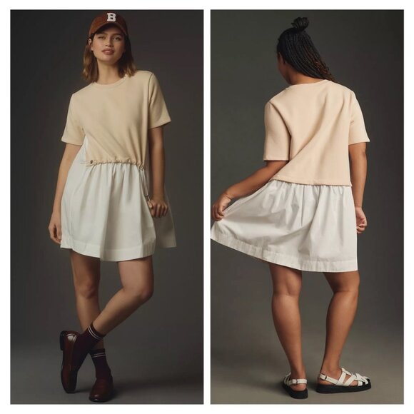 Anthropologie Dresses & Skirts - NWT Anthropologie Pilcro Mockable Short-Sleeve Sweatshirt Mini Dress